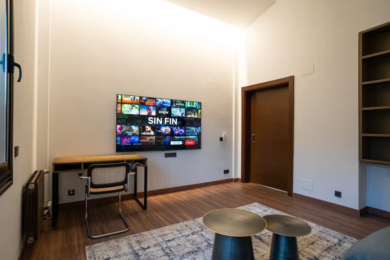habitación con netflix en el chalet en meres