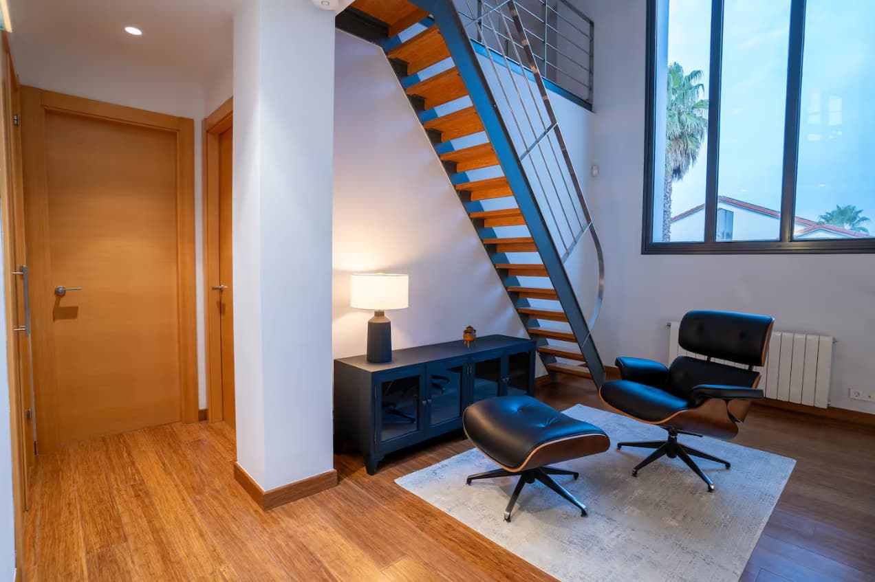 sala de estar del chalet en meres
