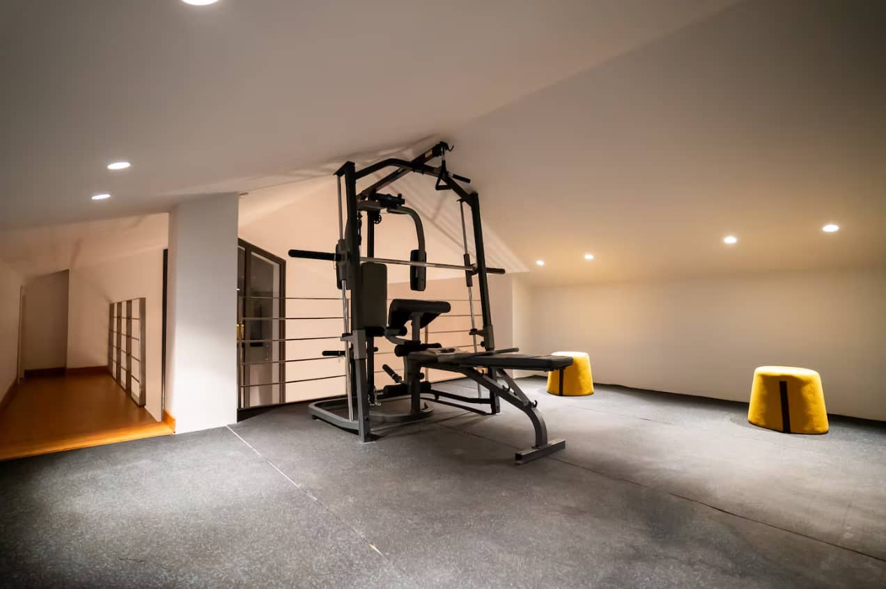 gimnasio en el chalet de meres asturias